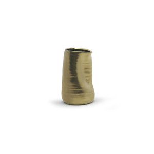 CUB6506GD - Gold Formed <b>Vase</b> - 6.1 H - Product Image 1