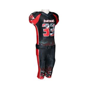 Maillots de football américain personnalisés de haute qualité avec manches courtes, couleurs et logos personnalisés, tissu respirant - Product Image 3