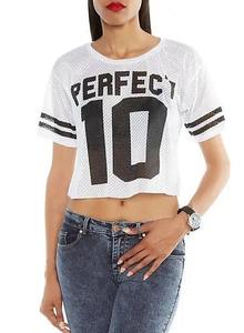 Bajo logotipo personalizado al por mayor ropa deportiva mujeres cuello en V gimnasio atletismo alta calidad malla manga larga Jersey camisetas - Product Image 6