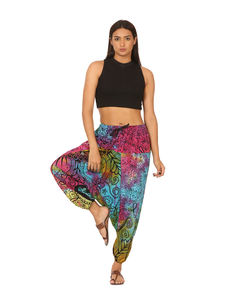 Femmes Boho Harem Joggers Durable Doux Coton Toile Taille Libre Respirant Casual Loungewear Hiver Yoga Pantalon Lâche Plat - Product Image 4