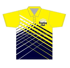 남성 패션 스포츠웨어 맞춤형 폴로 셔츠 남성용 프리미엄 품질 승화 인쇄 노란색과 검은 색 폴로 셔츠