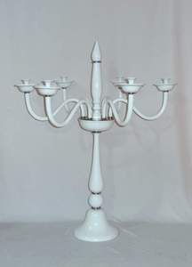 Candelabros blancos de 7 luces, candelabros de estilo moderno de lujo para bodas, candelabros decorativos de lujo real de alta calidad - Product Image 2