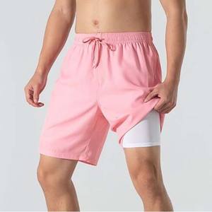 Pantalones cortos personalizados para correr en la playa para hombre, pantalones deportivos para correr 2 en 1 de secado rápido, bañadores de talla grande, pantalones cortos de algodón y poliéster para hombre - Product Image 4