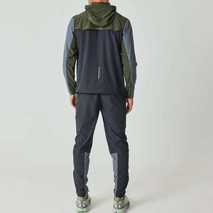 Ensemble survêtement décontracté coupe-vent en nylon et polyester pour homme, respirant, 100 % coton, collection 2025 - Product Image 2