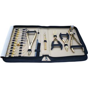 Herramientas para Extensiones de Cabello en Oferta, Alicates de Crimpado de Tres Orificios, Alicates con Almohadilla de Silicona, Abre Nano Beads, Clips de Pico de Pato - Product Image 1