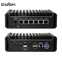 CWWK J6413 Routeur silencieux sans ventilateur Pare-feu OPNsense Micro Appliance 2.5GbE LAN 2x DDR4 NVME SSD 6L/4L Mini PC