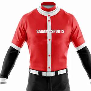 ชุดเบสบอลระบายอากาศได้ดี พิมพ์ลายแบบ Heat-Transfer เสื้อและกางเกง OEM ชุดกีฬาทีมที่ใส่สบาย ชุดซอฟต์บอล ไซส์ใหญ่ - Product Image 3