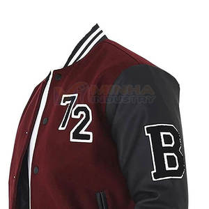 Chaqueta de Invierno 100% Algodón, Chaqueta Universitaria de Alta Calidad para Hombre, Logotipo Personalizado, Chaqueta Universitaria - Product Image 5