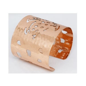 Hanukkah Jewish Festivals Famous Jewelry geometric <b>Copper</b> cuff <b>Bracelets</b> Heart Design for Women Handmade <b>Bracelet</b> Made of <b>Copper</b> - Product Image 2