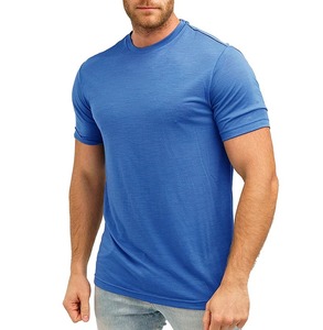 Camisetas Premium personalizadas con cuello redondo para hombre, camisetas de algodón 100% transpirables, camisetas lisas informales de alta calidad 2025 - Product Image 4