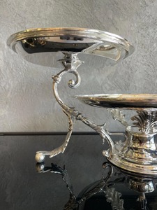 Soporte de chocolate de metal de calidad vintage con soporte de chocolate pulido plateado y servir para servir chocolate postres - Product Image 2