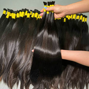 2025 Viet Nam Extensions de cheveux à donneur unique 100% cuticule alignée sans enchevêtrement sans perte de cheveux super doux en vrac un donneur - Product Image 6