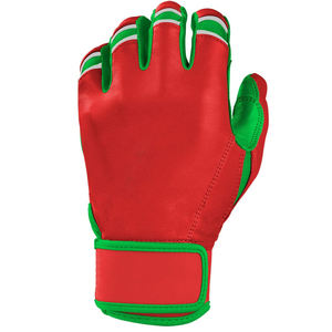 Gants de baseball en cuir personnalisés avec des matériaux de qualité Gants de frappeur à manchette courte pour adultes Logo personnalisable - Product Image 4