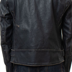 Veste en cuir véritable noire pour homme de haute qualité, mode de rue, imperméable, coupe-vent, logo frontal, fabrication au Pakistan, durée de vie maximale - Product Image 6