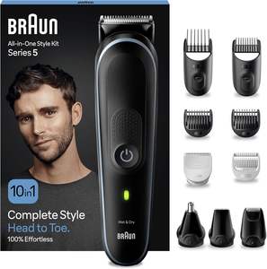 Kit de coiffure tout-en-un Braun 10-en-1 Série 5, kit de toilettage pour homme avec tondeuse à barbe, tondeuse à cheveux, tondeuse à poils de nez pour hommes - Product Image 1
