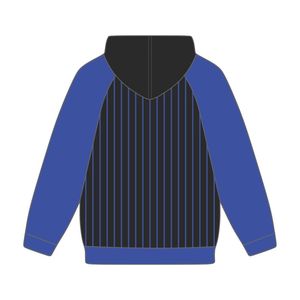 Année de fondation 1920 Zeta Phi Beta Corps noir Bleu Raglan Pinstripes Pull à capuche Sorority Apparel Custom Divine Nine HBCU - Product Image 3