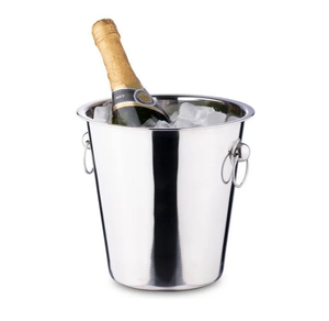 Manufacturer Exported Shiny <b>Silver</b> Stainless Steel Handmade Beverage Tubs Custom <b>Ice</b> <b>Bucket</b> for Parties Metal Material - Product Image 6