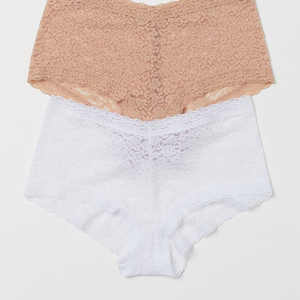 Donne Plus Size indietro chiudi seno grande biancheria intima da donna cotone colori personalizzati mutandine bianche semplici - Product Image 1