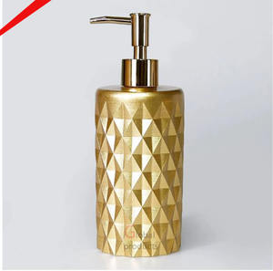 Distributeur de savon liquide unique en finition dorée pour la salle de bain et la cuisine de l'hôtel à la maison - Product Image 1