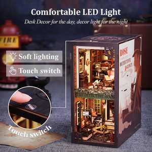 Kit Fai-da-Te CUTEBEE per Angolo Libreria, Copertura Antipolvere, Inserto per Libreria, Miniatura di Fermalibri, Modello di Libreria, Decorazione Creativa e Originale per la Casa - Product Image 5