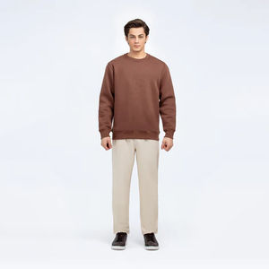 เสื้อสเวตเตอร์แขนยาวของผู้ชายเสื้อสเวตเตอร์แบบสวมหัวโลโก้ออกแบบได้ตามต้องการพร้อม2025คอลูกเรือ - Product Image 3