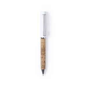 Penna a Sfera Sostenibile in Sughero per Uso Personalizzato - Product Image 1