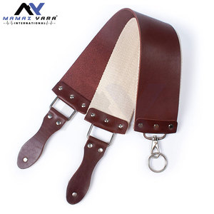 Maquinilla de afeitar de peluquero recta Manual de nuevo diseño, maquinilla de afeitar recta de cuero de vaca para depilación - Product Image 4