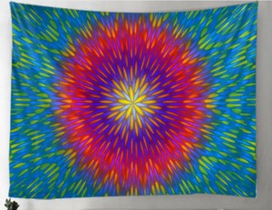 พรมผนังพิมพ์ลายแมนดาลาสไตล์อินเดียโบฮีเมียนฮิปปี้สำหรับตกแต่งหอพักการออกแบบนกยูงผ้าห่มโยนชายหาดทำด้วยมือ - Product Image 2