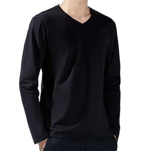 T-shirts pour hommes en coton/polyester à col rond, manches courtes, teinture en pièce, motif géométrique, coupe ajustée décontractée, printemps-automne - Product Image 1