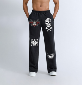 Men's Custom Light Wash 100%cotton <b>Skinny</b> Fit <b>Pants</b> 360gsm Elastic Waist Winter Running Training Gym <b>Pants</b> Heat-Transfer - Product Image 1