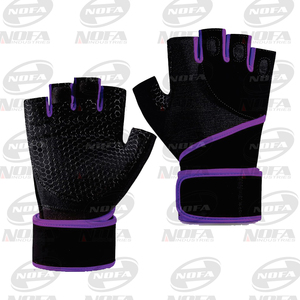 Gants de fitness respirants demi-doigt avec logo personnalisé, gants d'entraînement en PVC pour l'entraînement physique, le sport, la musculation à la main, l'entraînement, la pêche - Product Image 3