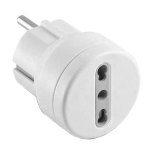 ADATTATORE SPINA SCHUKO A BIPASSO 10/16A - Product Image 1
