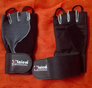 Gants de cyclisme d'haltérophilie en cuir antidérapants et respirants unisexes avec dragonne réglable - Product Image 6