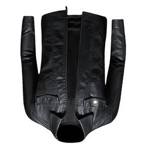 <b>Men's</b> Real <b>Leather</b> <b>Jacket</b> Brown <b>Genuine</b> <b>Leather</b> <b>Jacket</b> for Sale Manufactured by Huzaifa Products Custom logo Labels and Tags - Product Image 6