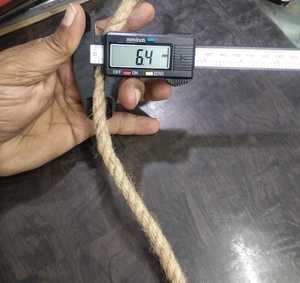 เชือกปอกระเจาบิด6มม. เชือกบรรจุภัณฑ์แบบพรีเมี่ยมเส้นใยธรรมชาติ3เส้นสำหรับงานฝีมือสายสวนบรรจุภัณฑ์และของตกแต่ง - Product Image 1