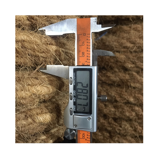 Corde en fibre de coco naturelle écologique faite à la main à partir de coque de noix de coco pour l'emballage de jardin d'artisanat agricole - Product Image 3