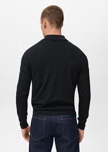 Pull-over pour homme de haute qualité, sur mesure, couleur unie, coupe ajustée, décontracté, respirant, 100% coton, anti-boulochage, séchage rapide - Product Image 2
