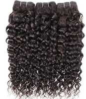 2025 dernière trame d'extension de cheveux de tressage bouclés de Style temple indien 3 faisceaux de cheveux humains noirs naturels bruts avec des femmes de Style de vague