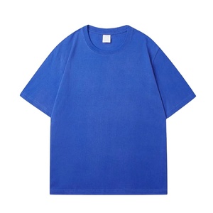 Vente en gros de t-shirts surdimensionnés unisexes de haute qualité en jersey de coton doux pour hommes, logo uni et épais à motif en option - Product Image 1