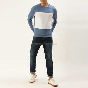 100% algodón hombres cuello redondo sudadera 3D en relieve sin Sudadera con capucha - Product Image 4