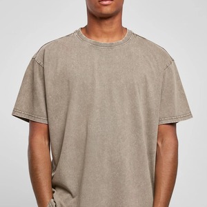 Wholesale Boxy Fit Oversize <b>Drop</b> Shoulder Tshirt 260gsm Vintage Heavy Mock Neck t Shirt for Men - Product Image 1