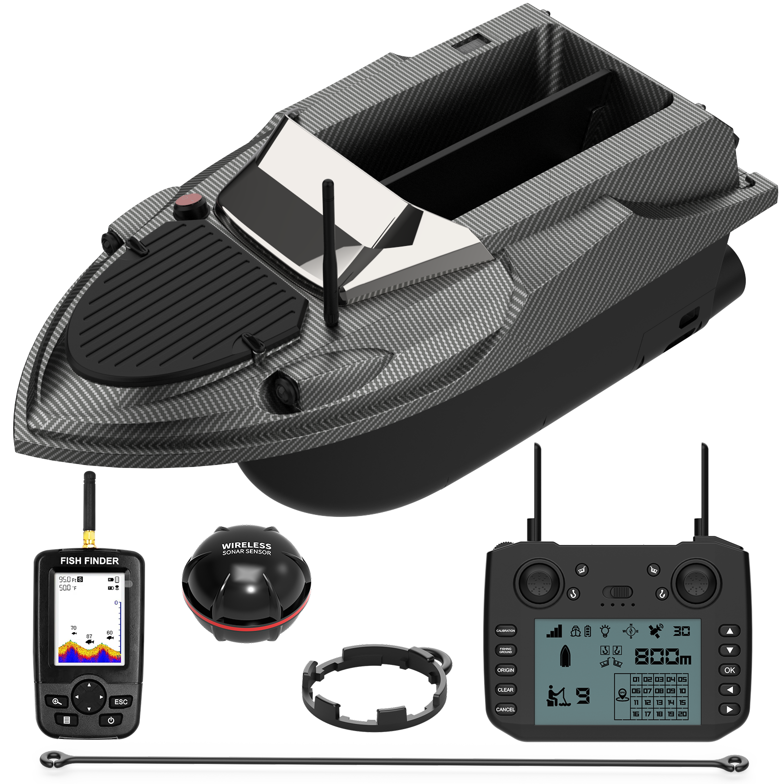 Bateau d'appâts de pêche, bateau miniature pour l'alimentation du poisson, bateau d'appâts rc