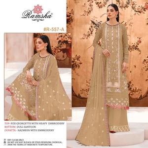 Tenue indienne de luxe, salwar kameez en georgette avec dupatta, broderie, mode féminine pour les mariages, fournisseur direct - Product Image 5