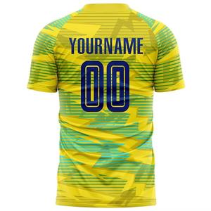Maillot de football de couleur personnalisée solide de haute qualité fabriqué en usine avec des vêtements de football de qualité d'impression numérique par sublimation - Product Image 3