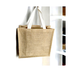 Sacs de courses en jute de grande capacité de qualité supérieure |   Qualité supérieure, doux et durable, avec une nouvelle housse zippée tendance, d'un fabricant indien. - Product Image 1