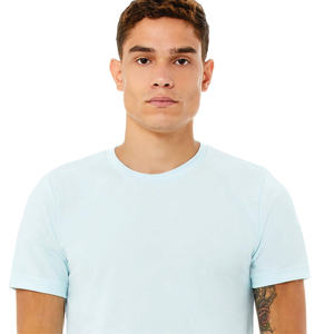 T-shirt blanc en coton pour hommes, manches courtes, col rond, vêtements en vrac, fabricant d'étiquettes personnalisées pour la mode estivale - Product Image 4