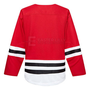 Maillot de hockey sur glace haut de gamme personnalisé, maillot d'équipe de hockey respirant, vêtements de sport, logo personnalisé OEM - Product Image 2
