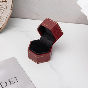 Pu Leather Paper Jewelry <b>Box</b> Diamond Pearl Gold <b>Ring</b> Jewelry <b>Box</b> <b>Ring</b> Storage Wholesale Pink Velvet Single <b>Ring</b> <b>Box</b> - Product Image 5