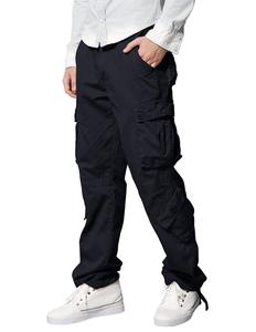 Men's Lightweight High Cotton Canvas Ripstop <b>Cargo</b> <b>Work</b> <b>Pants</b> Big Tall Construction Utility Safety Embroidered High Drawstring - Product Image 4