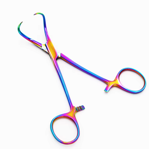 Pinces à serviettes Backhaus en acier inoxydable fabriquées en usine, pinces chirurgicales courbes, ensemble d'instruments chirurgicaux, manuel - Product Image 6